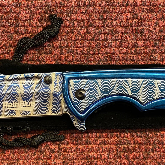 RainBlue Blue Lock Knife