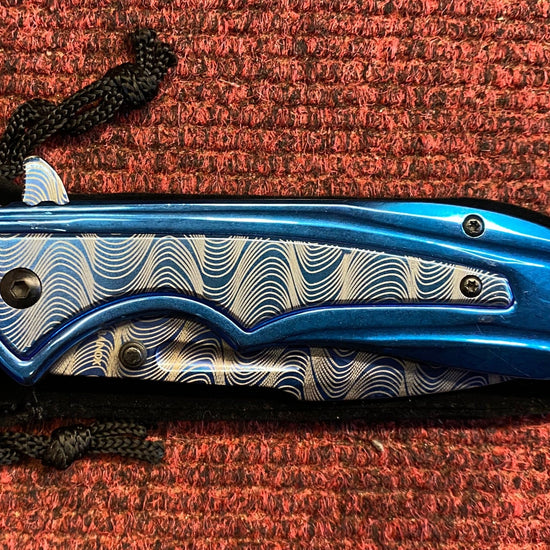 RainBlue Blue Lock Knife