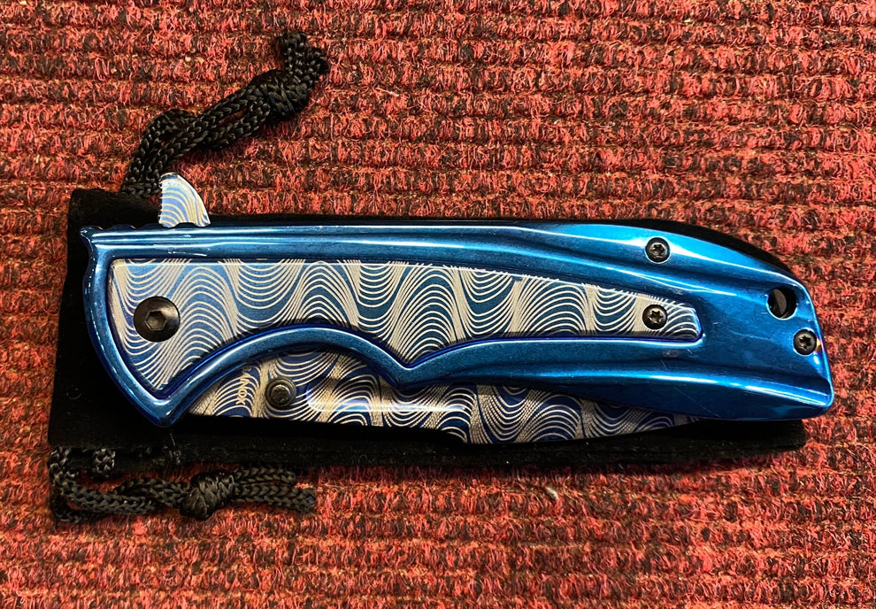 RainBlue Blue Lock Knife
