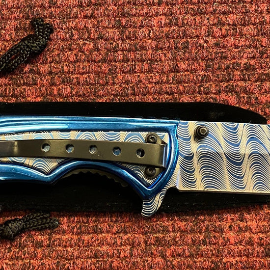 RainBlue Blue Lock Knife