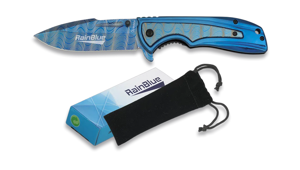 RainBlue Blue Lock Knife