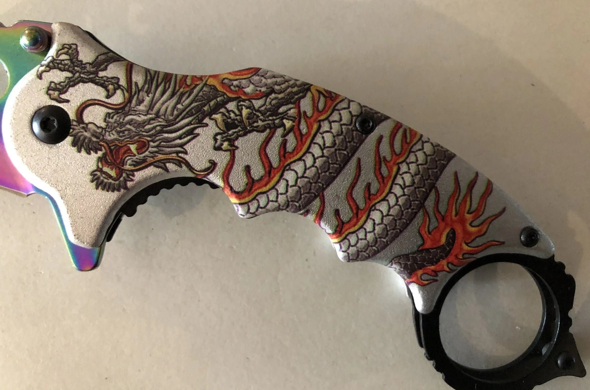 Rainbow Dragon Knife