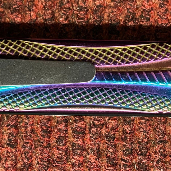 Rainbow Effect Lock Knife