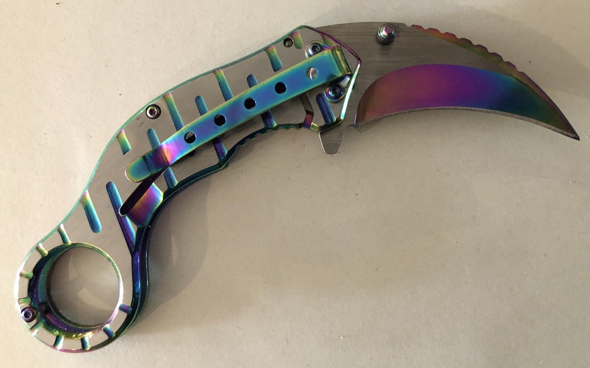 Rainbow Lock Knife