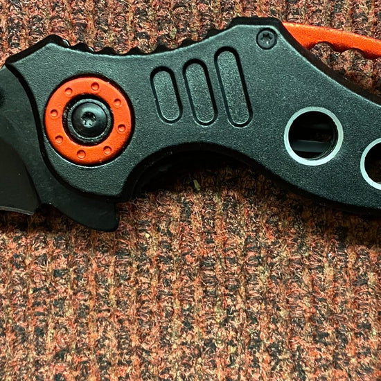 Red & Black K Lock Knife