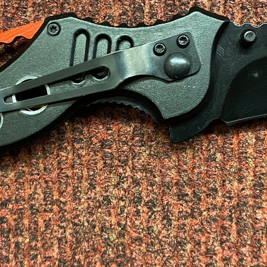Red & Black K Lock Knife