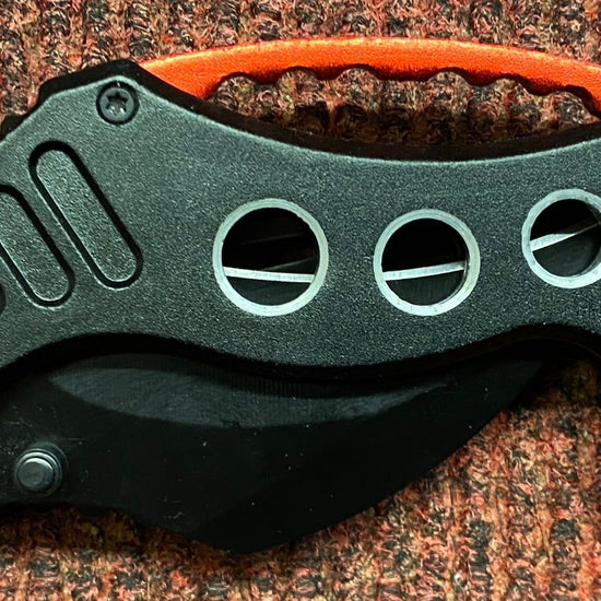 Red & Black K Lock Knife