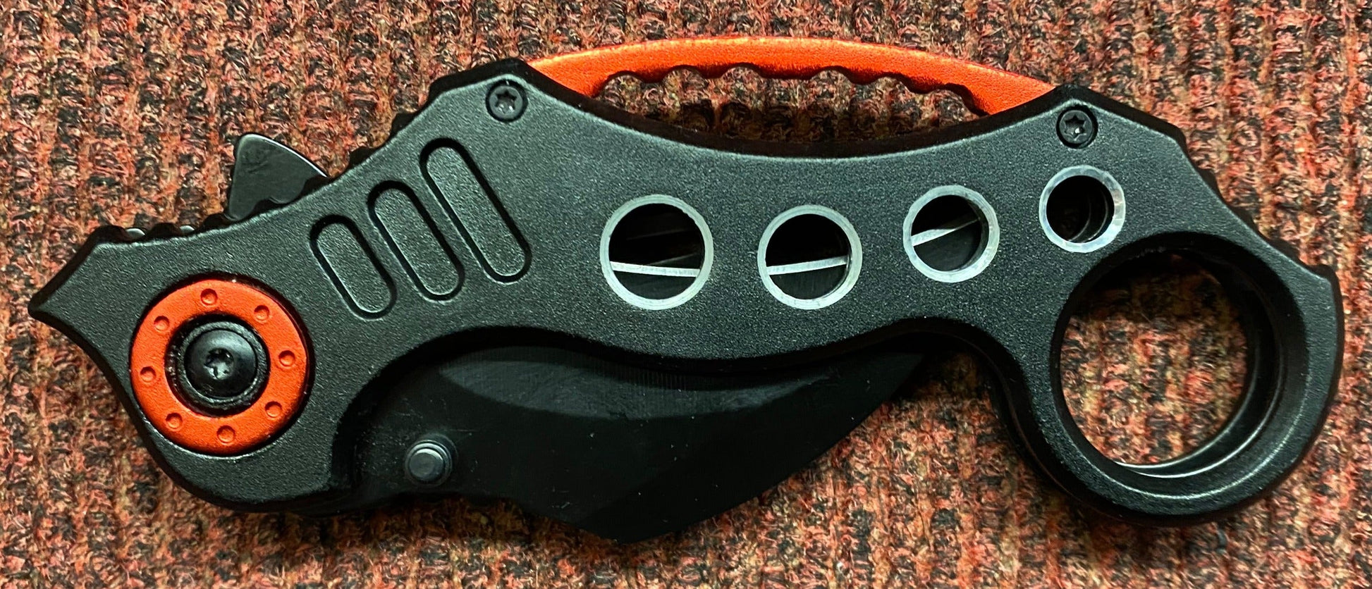 Red & Black K Lock Knife