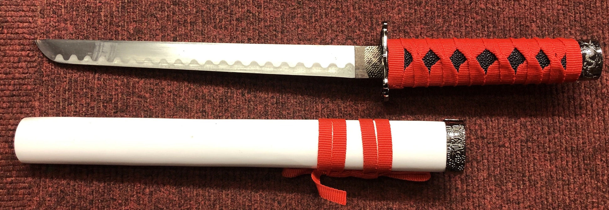 Red & Black Ninja Samurai Sword Set