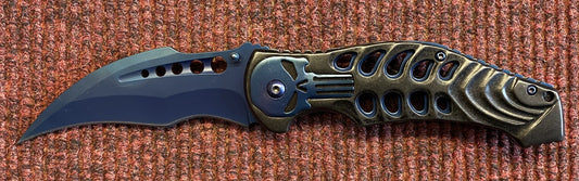 Skull (Blue) Lock Knife