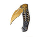 Skull (Gold) Lock Knife