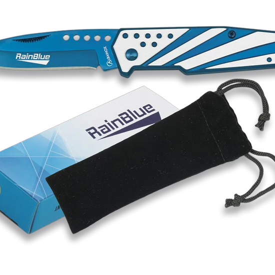 Stripe Rain-Blue Lock Knife