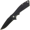 Black Pakkawood Handle Lock Knife