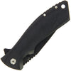 Black Pakkawood Handle Lock Knife