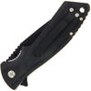 Black Pakkawood Handle Lock Knife