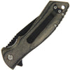Grey Pakkawood Handle Lock Knife