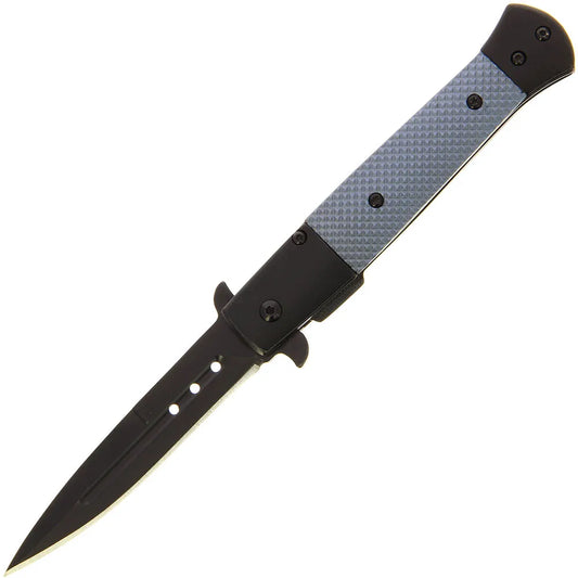 Black Grey Stainless Aluminium Lock Knife