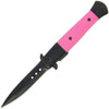 Black Pink Stainless Aluminium Lock Knife