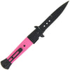 Black Pink Stainless Aluminium Lock Knife