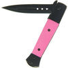 Black Pink Stainless Aluminium Lock Knife