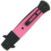 Black Pink Stainless Aluminium Lock Knife