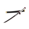 Sword with black sheath on a white background