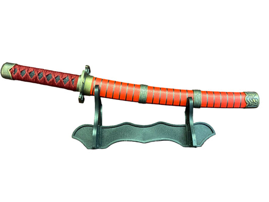 Sword with red and gold handle 