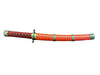Sword with red and black handle