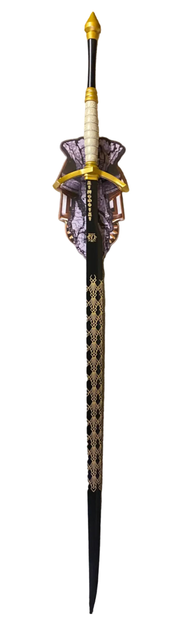 Decorative sword on a white background