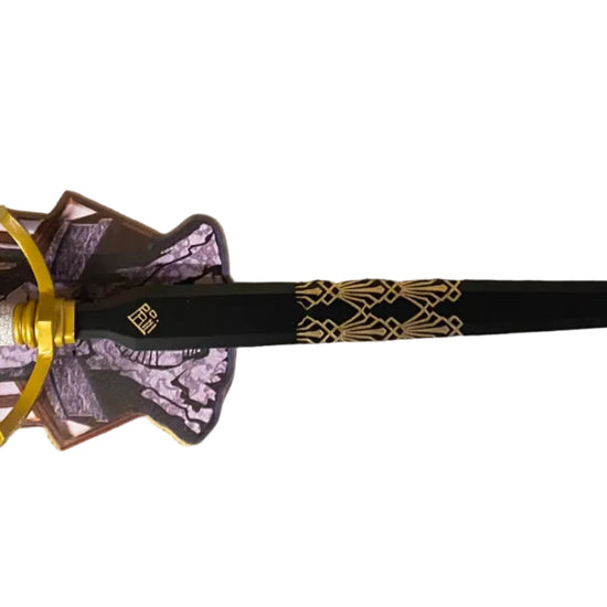 Decorative sword with a on a white background