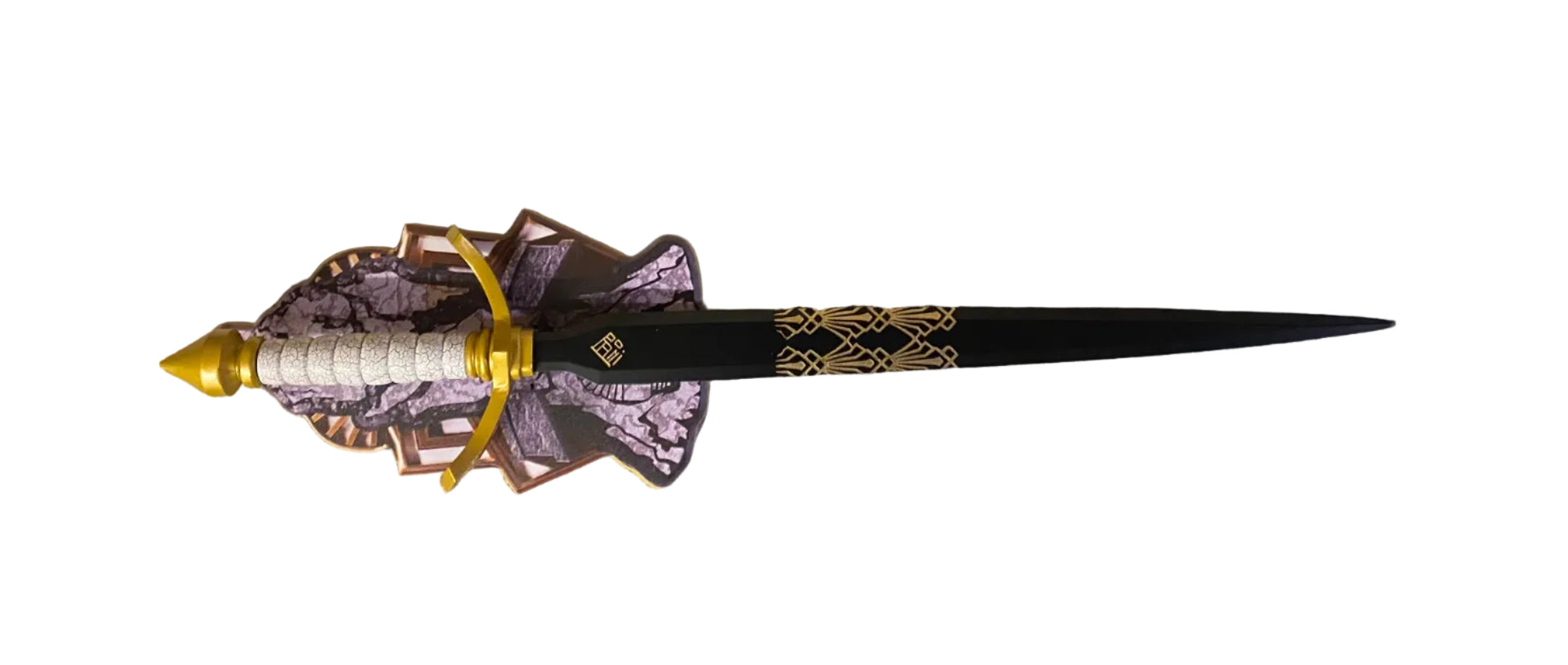 Decorative sword with a on a white background