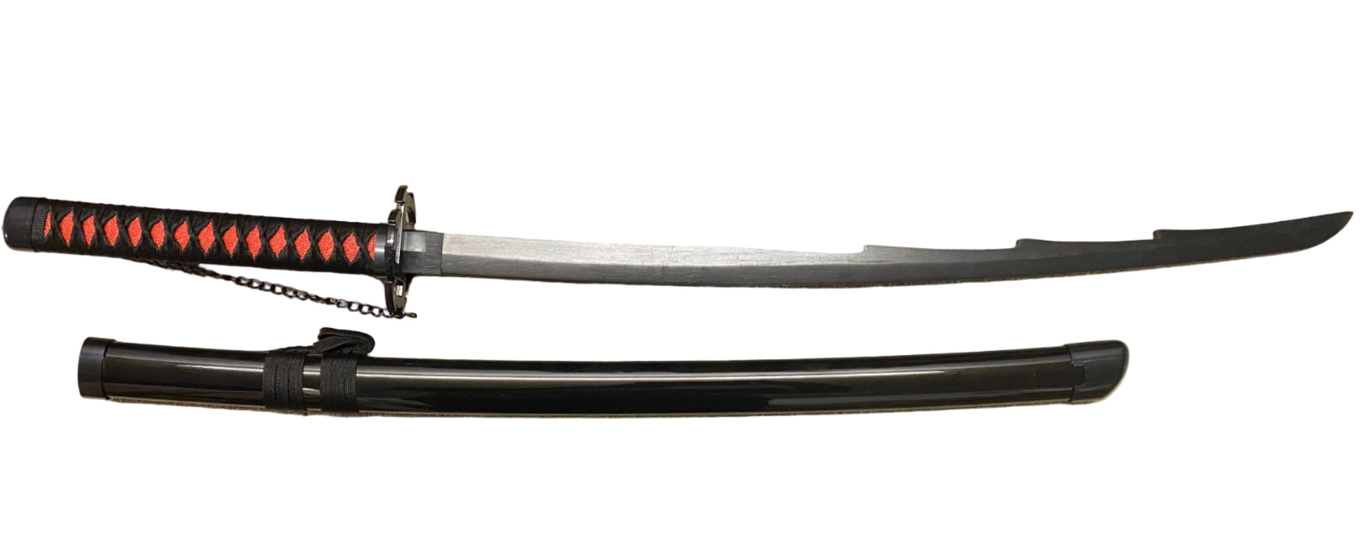 One sword on a  white background