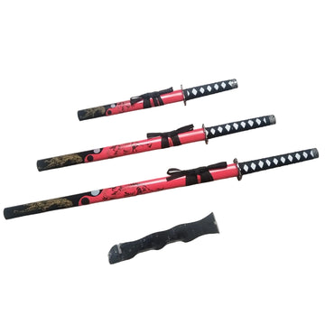 Warriors Red Samurai Sword Set