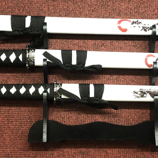 White & Black Samurai Sword Set