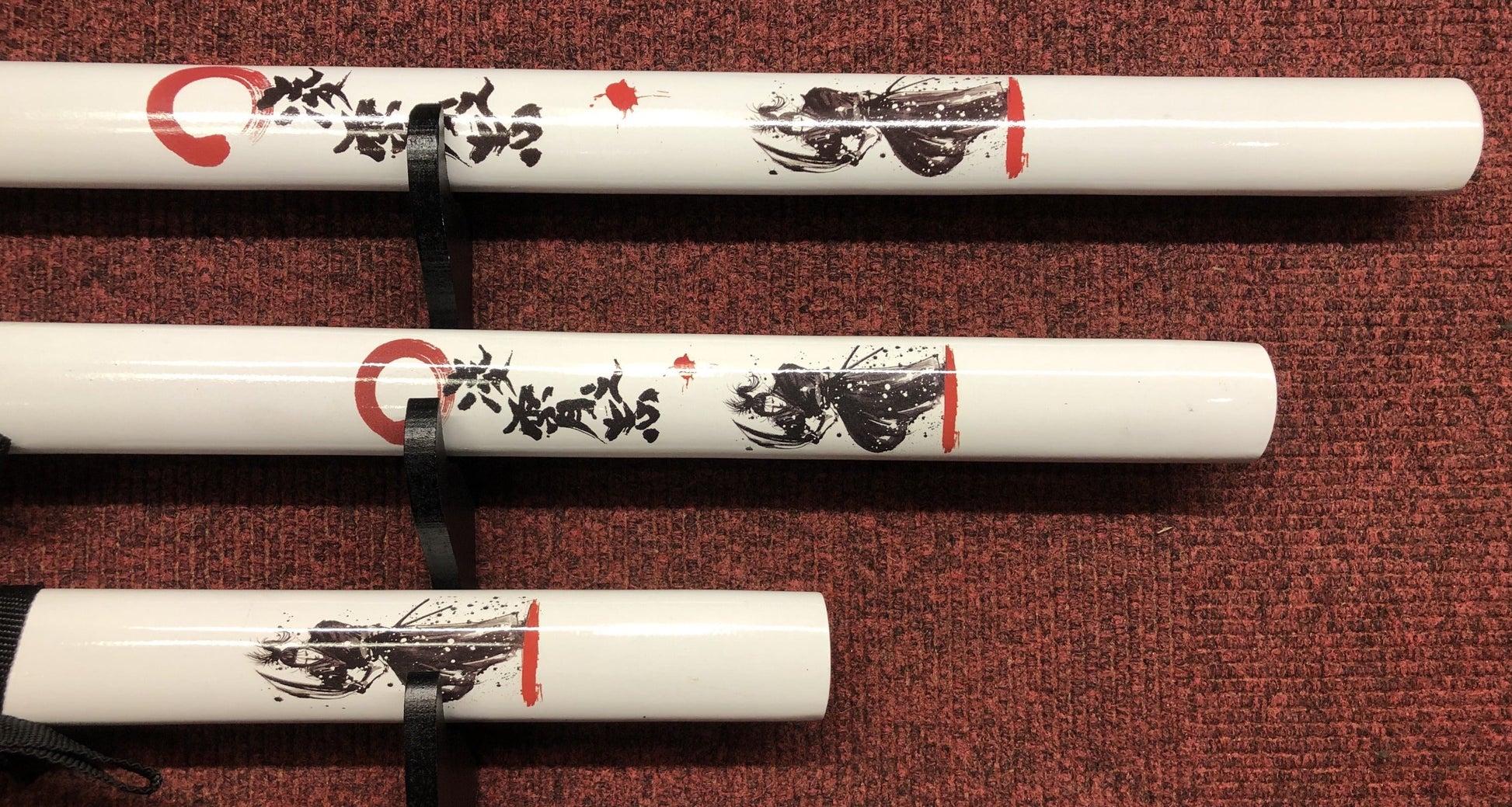 White & Black Samurai Sword Set
