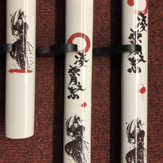 White & Black Samurai Sword Set