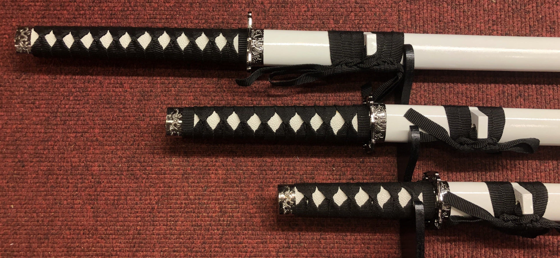 White & Black Samurai Sword Set