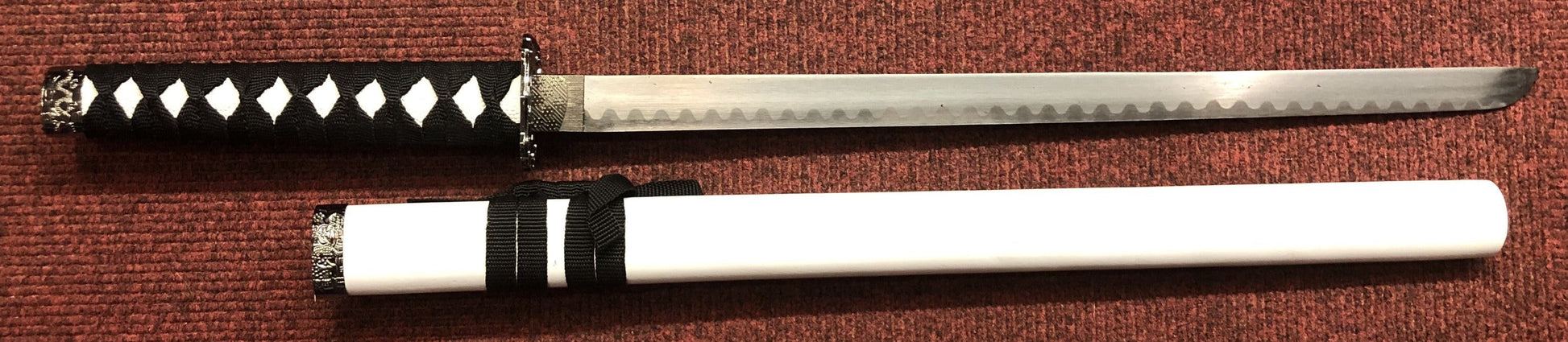 White & Black Samurai Sword Set