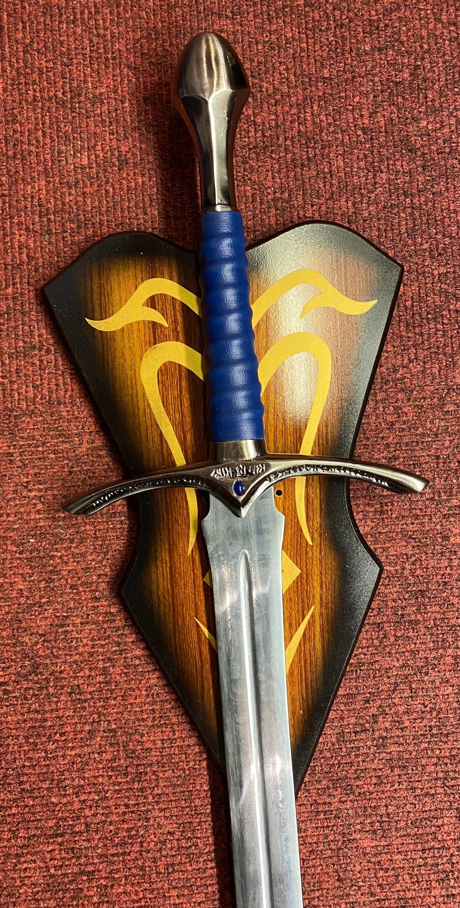 Wizard's Blue (Rings) Plaque Sword