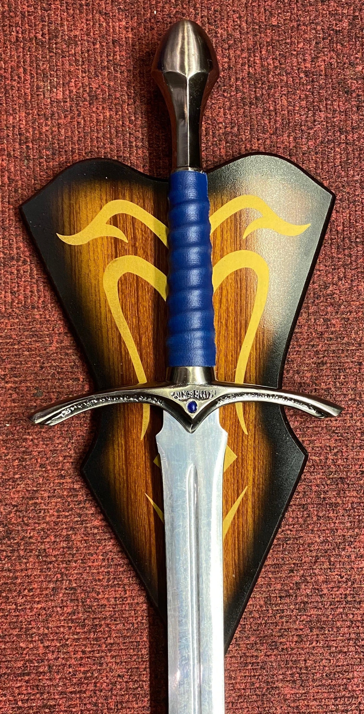 Wizard's Blue (Rings) Plaque Sword
