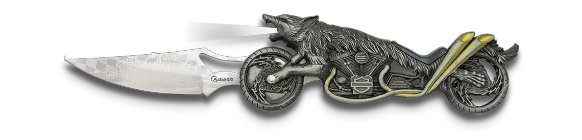 Wolf Biker (Light) Lock Knife
