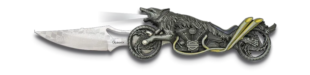 Wolf Biker (Light) Lock Knife