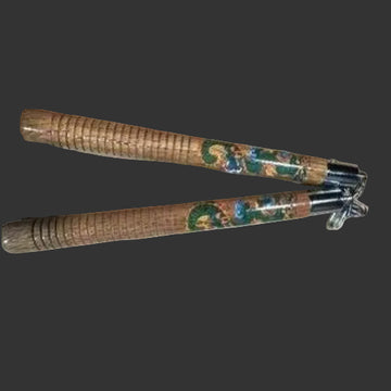 Wood Dragon Nunchucks