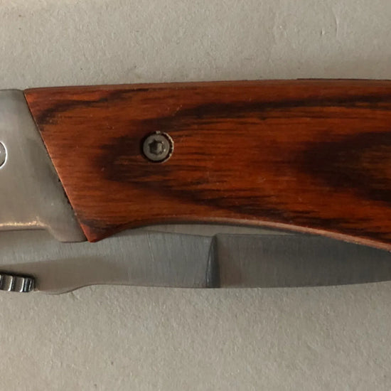 Wood Handle Lock Knife