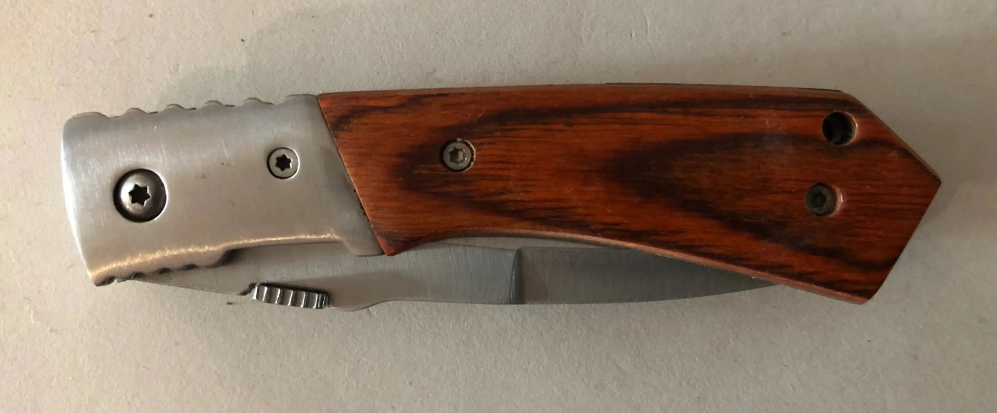 Wood Handle Lock Knife