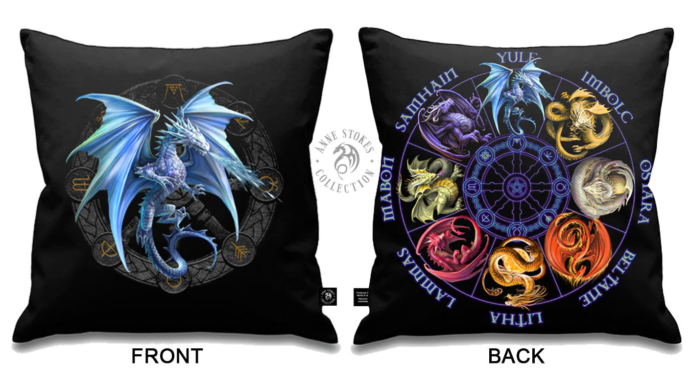 Yule Angel (Anne Stokes) Cushion Cover