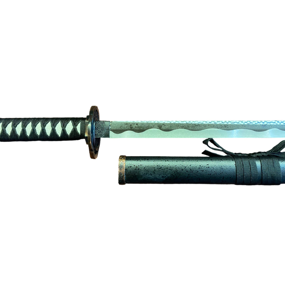 Sword with sheath on a white background