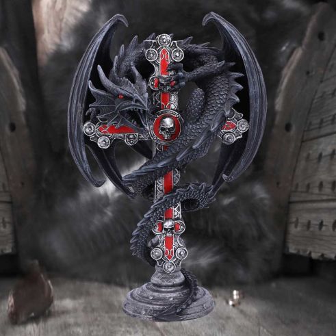 Gothic Guardian Candle Holder - Anne Stokes (AW362)