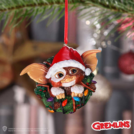 Gizmo in Wreath | Hanging Ornament | Gremlins
