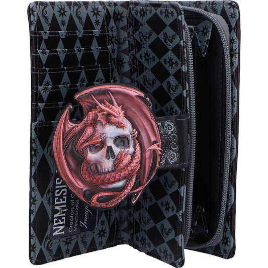 Skull Embrace Embossed Purse Anne Stokes